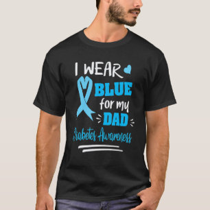 T-shirt 0 Sensibilisation au diabète Je porte du bleu pour