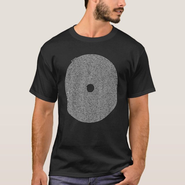 T-shirt 10000 Chiffres Pi Signer Mathématiques Mathématiqu (Devant)