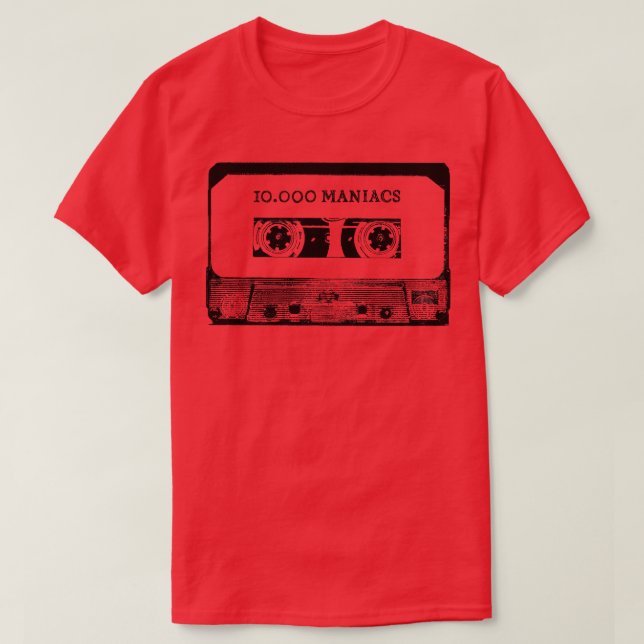 T-shirt 10000 Maniacs Bande de la cassette (Design devant)