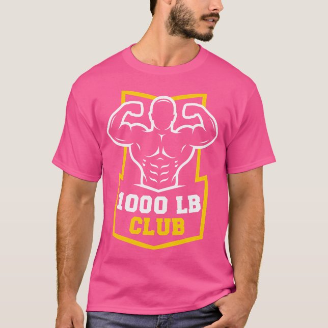T-shirt 1000 Livres Club Gym Poids Bodybuilders 100 (Devant)