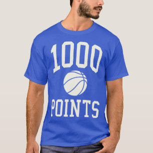 T-shirt 1000 Points Basketball Cadeau Lycée Basketball
