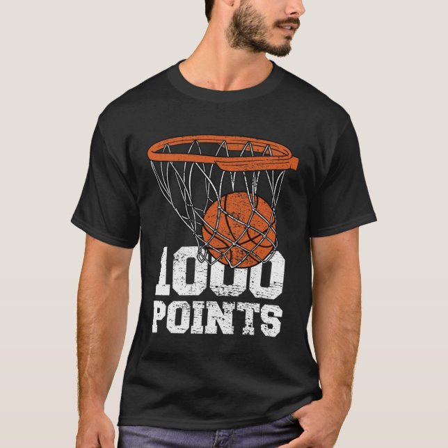 T-shirt 1000 Points Basketball Scorer High School Basketba (Devant)