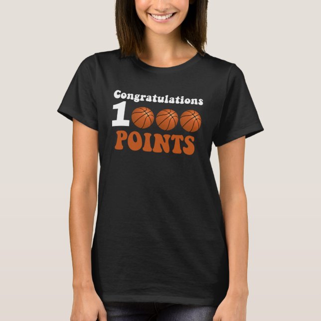 T-shirt 1000 Points Basketball Scorer High School Basketba (Devant)