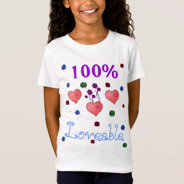 T-Shirt 100% adorable (Devant)