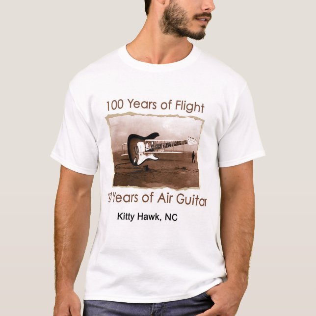 T-shirt 100 ans d'années Flight/30 d'Air guitar (Devant)