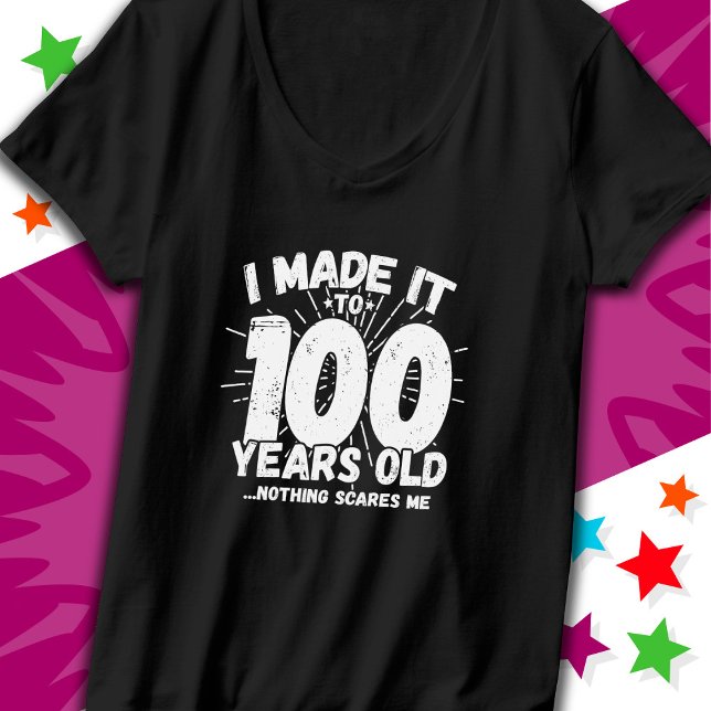 T-shirt 100 ans vieux mème sarcastique drôle 100e annivers (Créateur téléchargé)