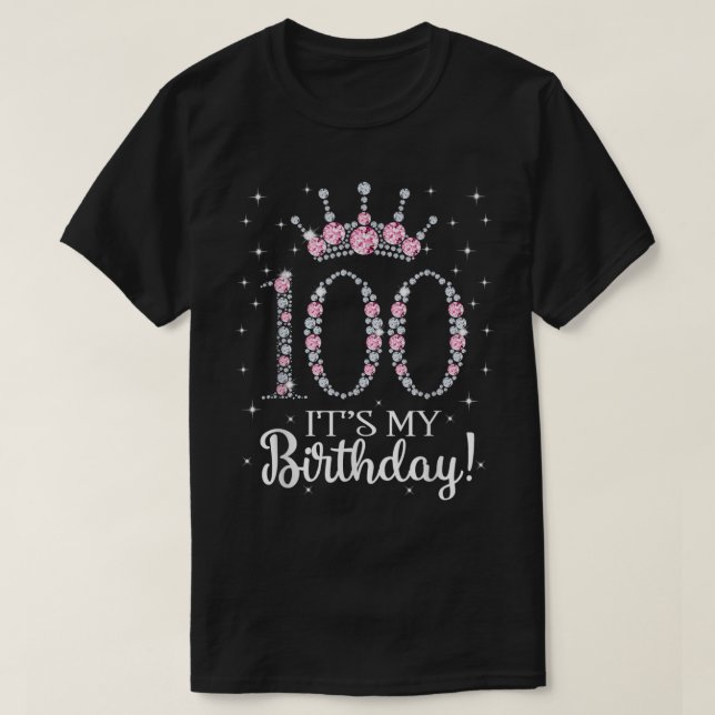 T-shirt 100 C'est mon anniversaire 1922 100E anniversaire  (Design devant)