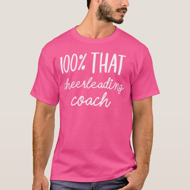T-shirt 100 Cet Entraîneur Cheerleader (Devant)
