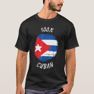 T-shirt 100 Chemise cubaine Fier Chemise cubaine Drapeau C