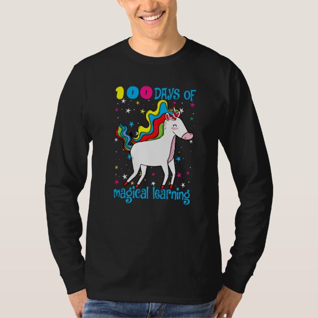 T-shirt 100 Days Of Magical Learning 100th Day Of School U (Devant)