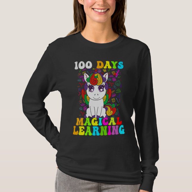 T-shirt 100 Days Of Magical Learning 100th Day Of School U (Devant)