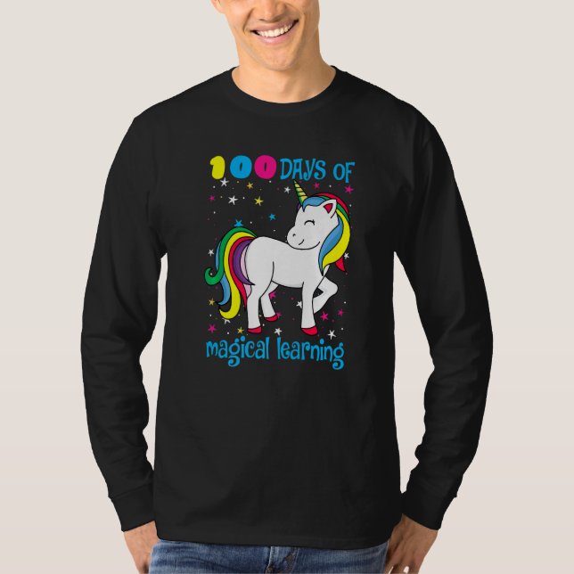 T-shirt 100 Days Of Magical Learning 100th Day Of School U (Devant)