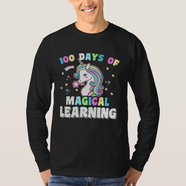 T-shirt 100 days of magical learning perfect for any Stude (Devant)