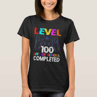 T-shirt 100 Days of School Completed Gamer Boy Level 100 C