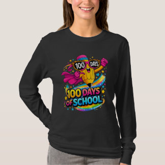 T-shirt 100 Days of School Funny Pencil Kids Teacher 100th