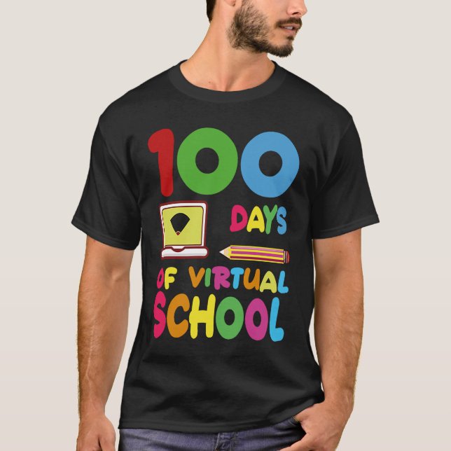 T-shirt 100 Days Of Virtual School 2023 (Devant)