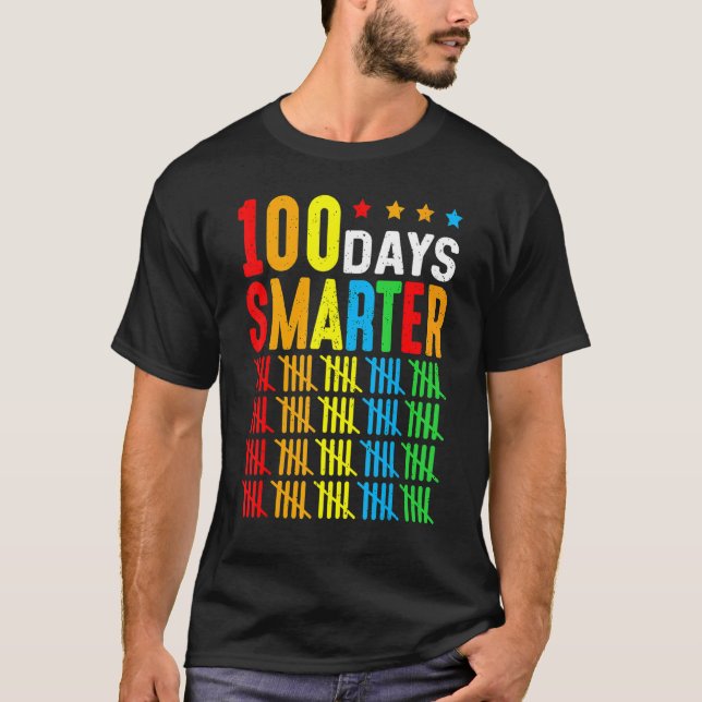 T-shirt 100 Days Smarter Counting By 5's 100th Day Of Scho (Devant)