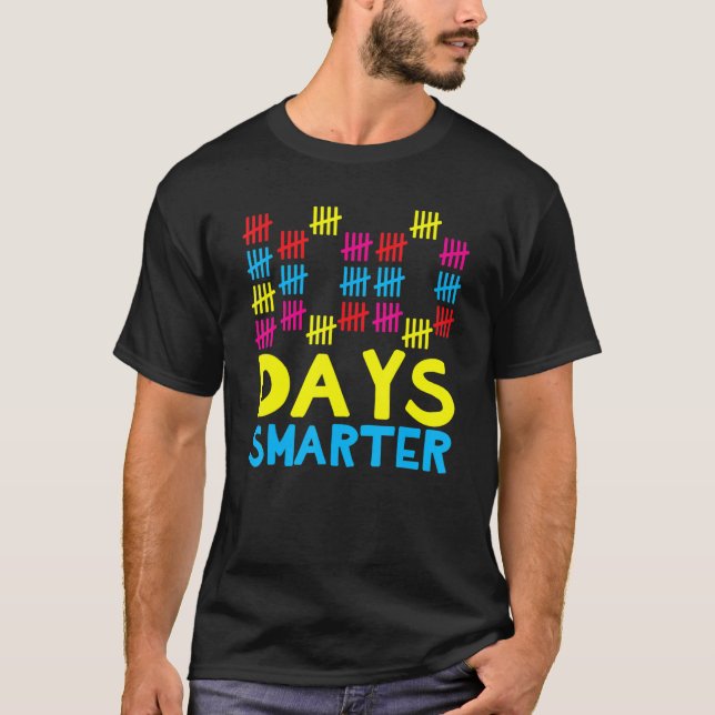 T-shirt 100 Days Smarter Happy 100th Day Of School Student (Devant)