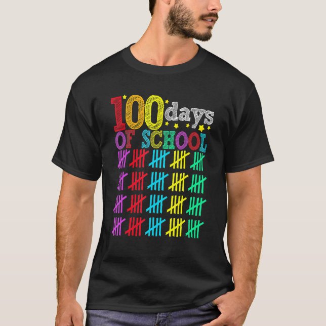 T-shirt 100 Days Smarter Happy 100th Day Of School Student (Devant)