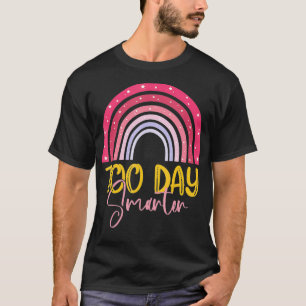 T-shirt 100 Days Smarter Teacher Rainbow 2022, 100th Day O