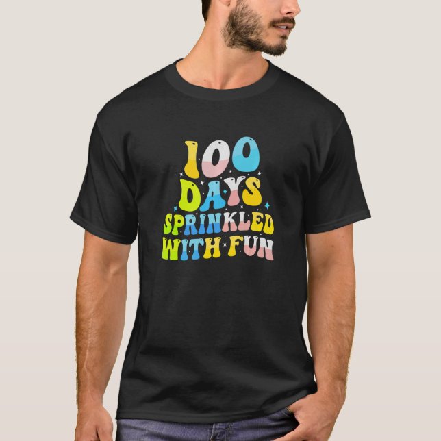 T-shirt 100 Days Sprinkled With Fun  Student Teacher (Devant)