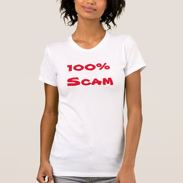 T-shirt 100 % de fraude (Devant)