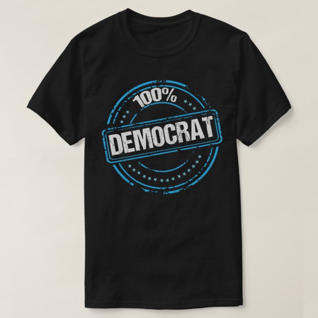 T-shirt 100 démocrates (Design devant)