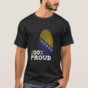 T-shirt 100 drapeau fière Bosnie-Herzégovine pour fière Bo