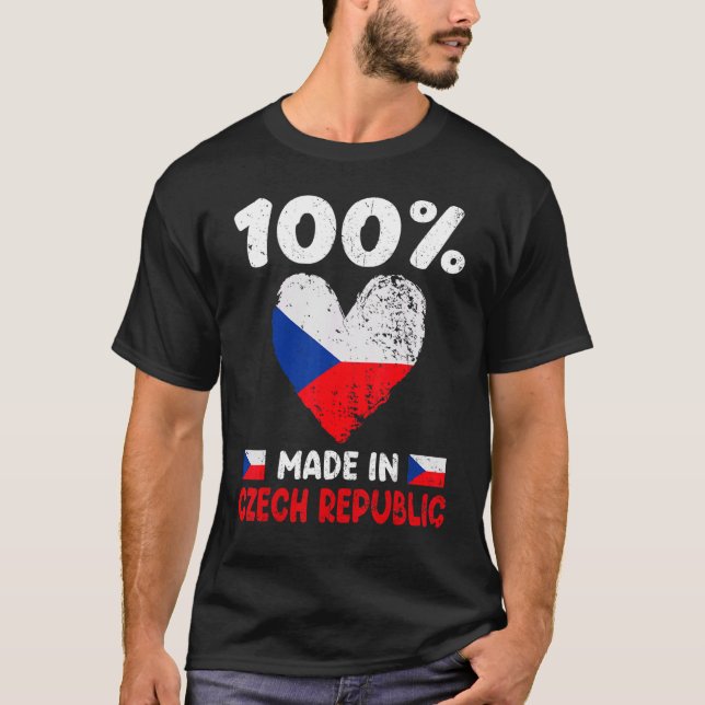 T-shirt 100% Fabriqué En République Tchèque (Devant)