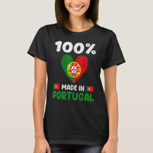 T-shirt 100% Fait Au Portugal Garçons Portugais Filles