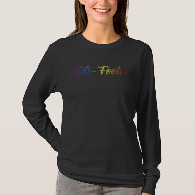 T-shirt 100 Footer Rainbow Flag LGBT Homosexual Bisexual G (Devant)