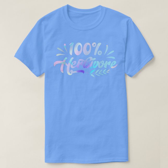 T-shirt 100 Herbivore Vegan Plante Basé Vegan Diet Vegan V (Design devant)