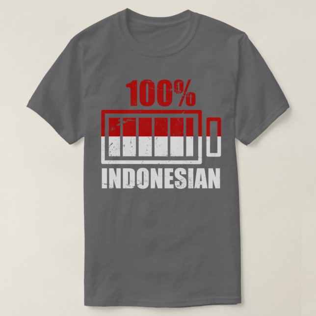 T-shirt 100 Indonésie (Design devant)