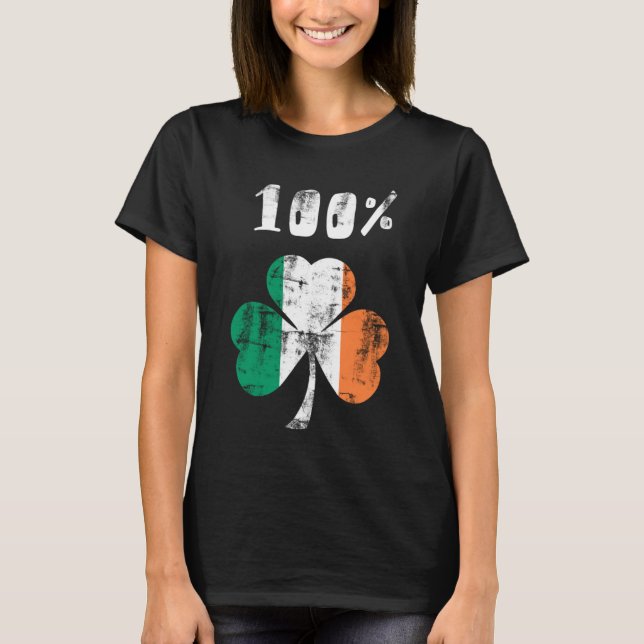T-shirt 100 % irlandais (Devant)