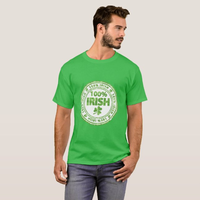 T-shirt 100 % irlandais (Devant entier)