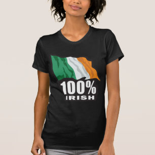 T-shirt 100% irlandais fier d'être irlandais