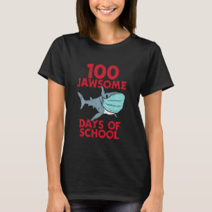 T-shirt 100 Jawsome Days School Shark Mask 100th Day Quara