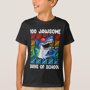 T-shirt 100 Jawsome Jours De L'École Joyeux 100E Jours De