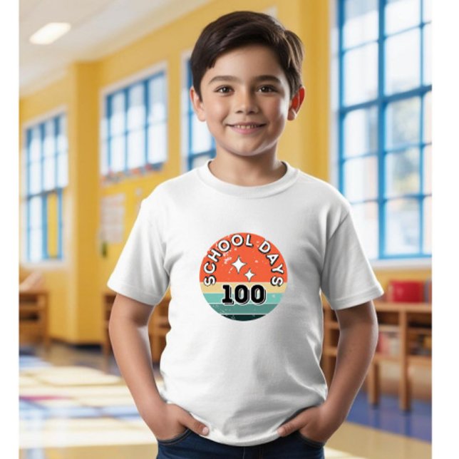 T-shirt 100 journées scolaires, T-shirts de l'écol (Créateur téléchargé)