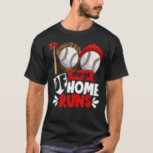 T-shirt 100 Jours À Domicile Dirige Baseball 100 Jours D'É
