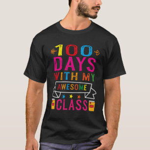 T-shirt 100 Jours Avec Ma Magnifique Classe 100 Jours D'Éc