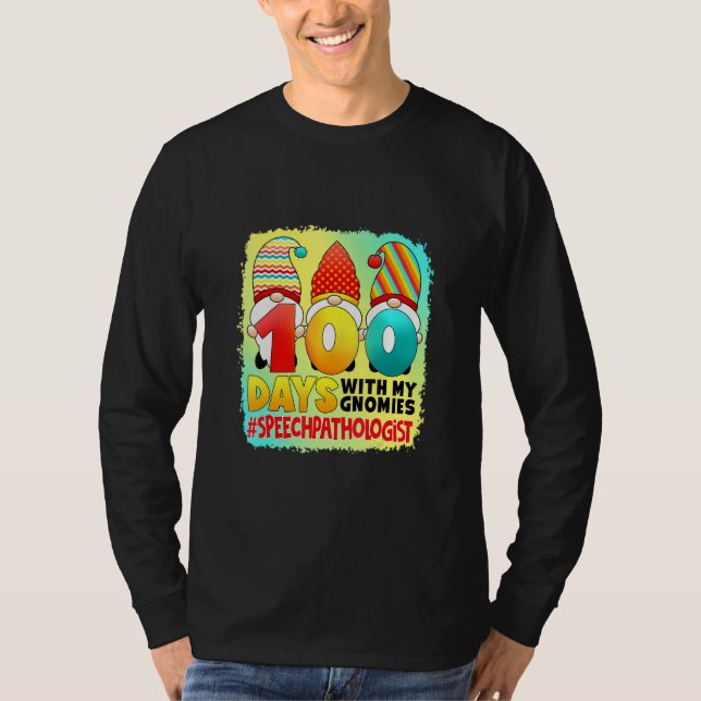 T-shirt 100 Jours Avec Mes Gnomies Discours Pathologiste - (Devant)