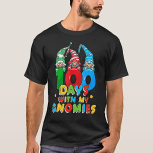 T-shirt 100 Jours Avec Mes Gnomies Mignonne Enseignant Gno
