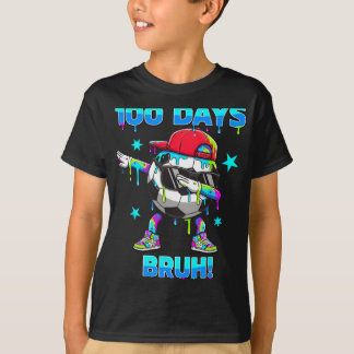 T-shirt 100 Jours Bruh Garçons Football Dabbing 100ème Jou