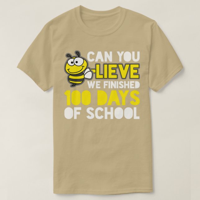 T-shirt 100 Jours d'abeille scolaire (Design devant)