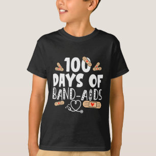 T-shirt 100 jours d'aide-bande - infirmière scolaire 100 j
