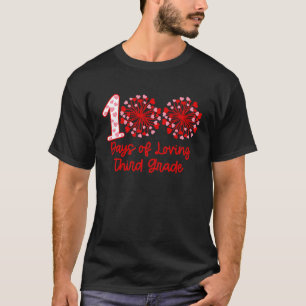 T-shirt 100 Jours D'Amour Coeur De Troisième Année 100E Jo