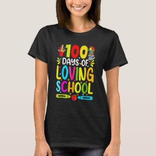 T-shirt 100 Jours D'Amour École Mignonne 100E Jour D'École