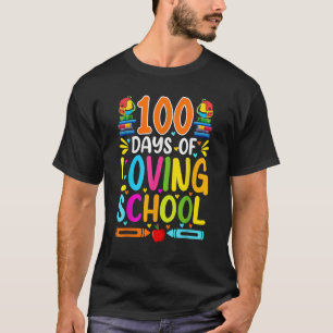 T-shirt 100 Jours D'Amour École Mignonne 100E Jour D'École