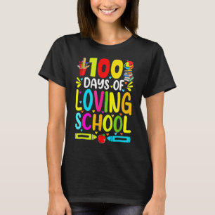 T-shirt 100 Jours D'Amour École Mignonne 100E Jour D'École